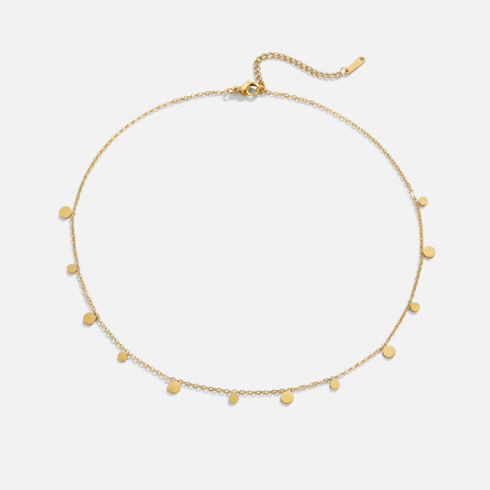 Collar de gota de oro Agatha