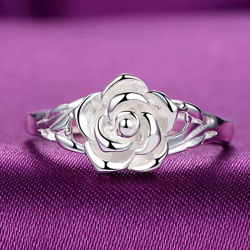 Anillo de rosa marfil Purity
