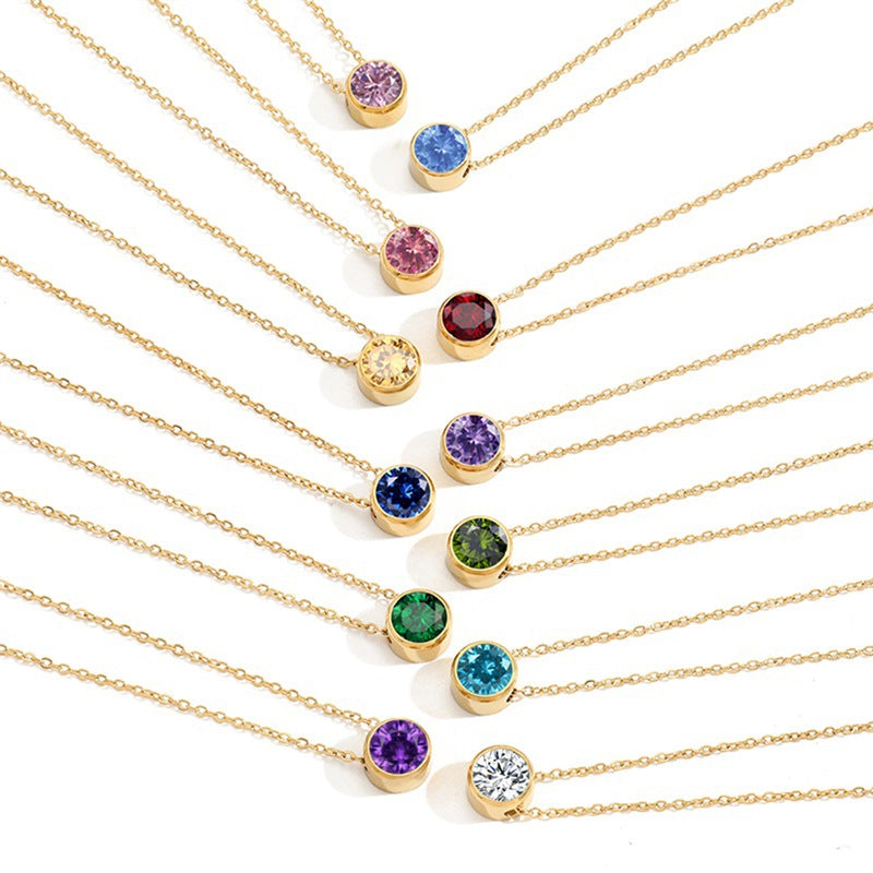 Collar de piedra natal Lyra