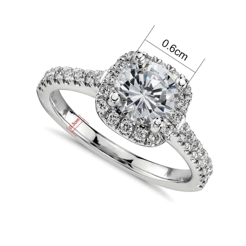 Anillo de banda brillante Oleana