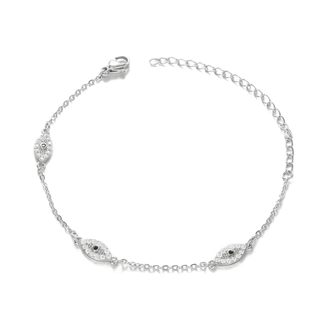 Pulsera del Ojo Malvado con diamantes