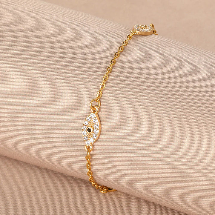 Pulsera del Ojo Malvado con diamantes