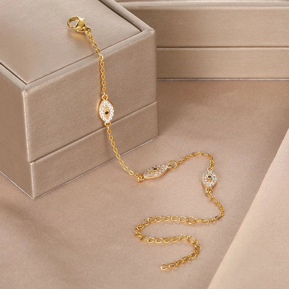 Pulsera del Ojo Malvado con diamantes