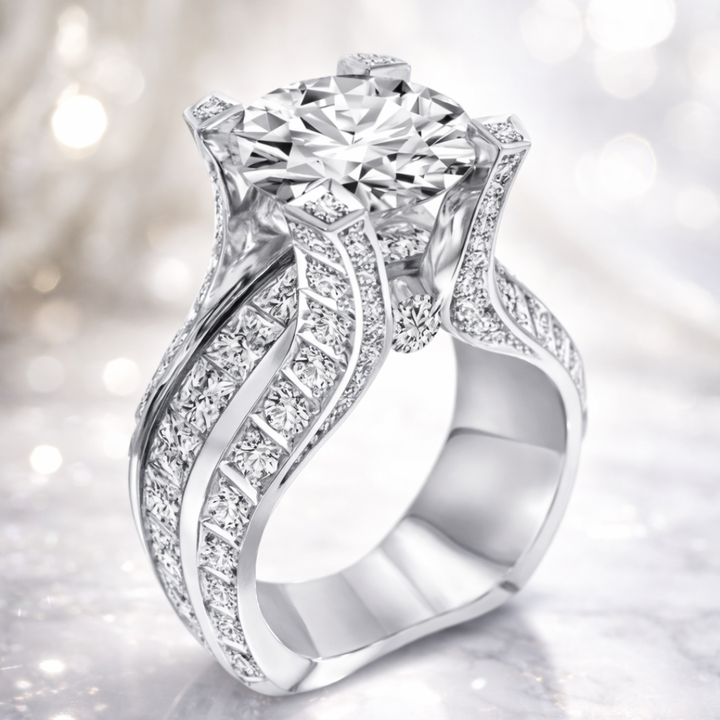 Anillo de Zirconia Vintage