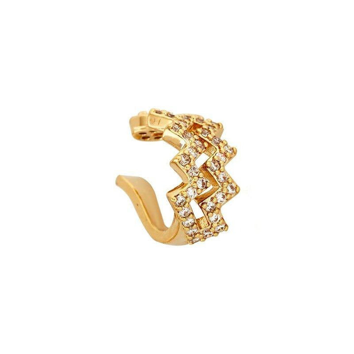 Pendientes de puño en zigzag Jessie