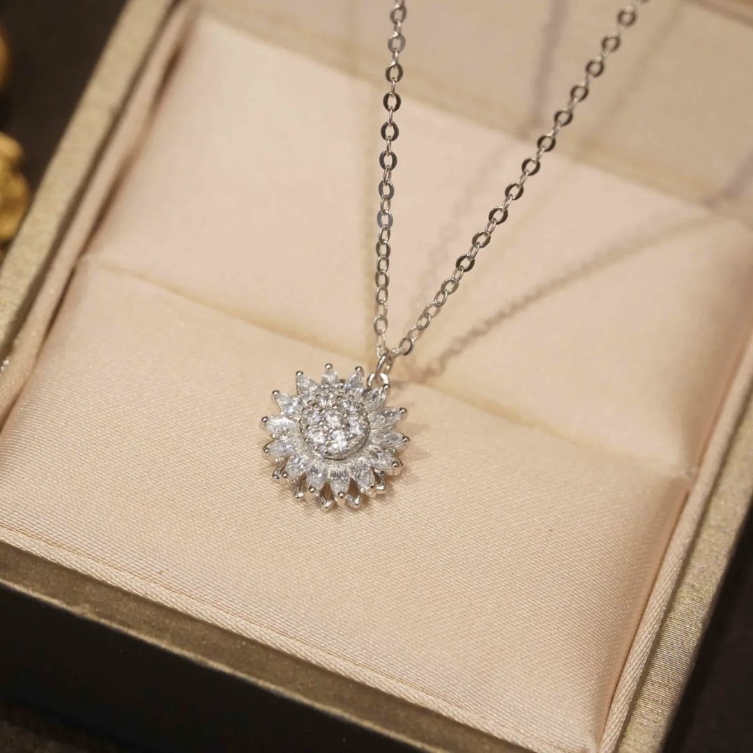 Collar giratorio de girasol