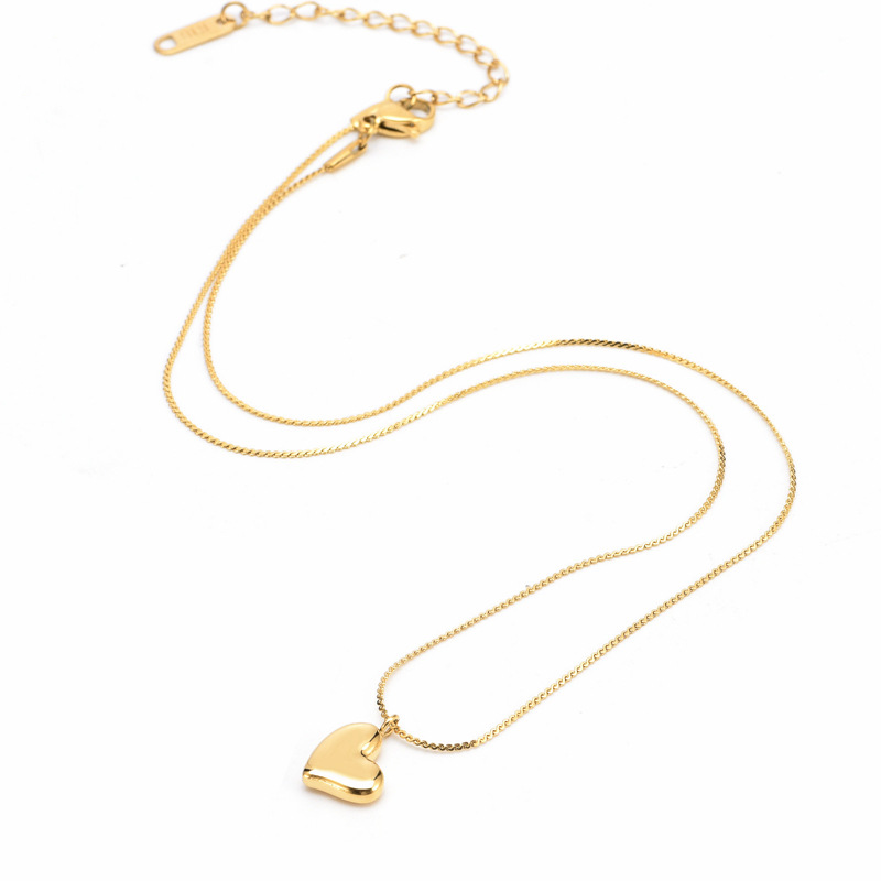 Collar de corazón dorado Dorothea