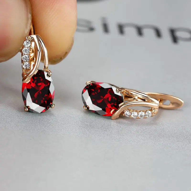Pendientes Veressa Ruberine | Oro