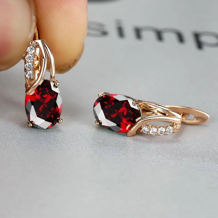 Pendientes Veressa Ruberine | Oro