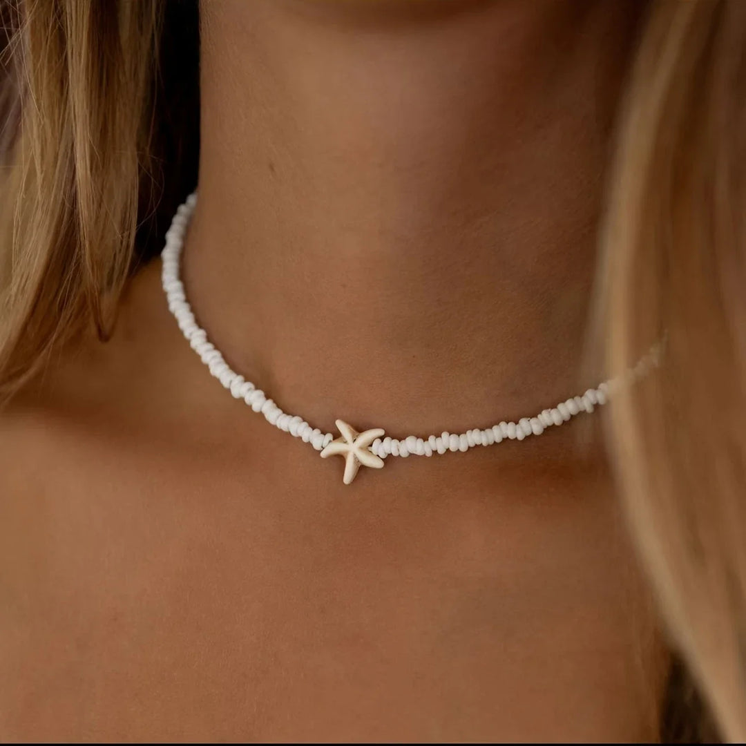 Collar Bohemio con Estrella de Mar para Verano