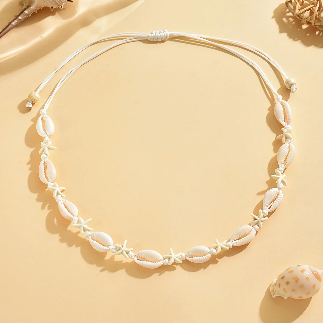 Collar Trenzado Ajustable con Acabado Oceánico