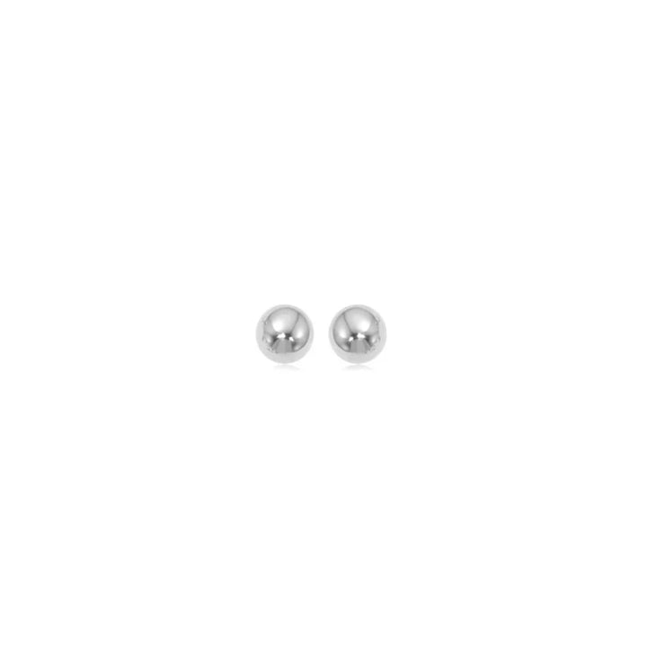 Pendientes stud Have a ball | Oro blanco