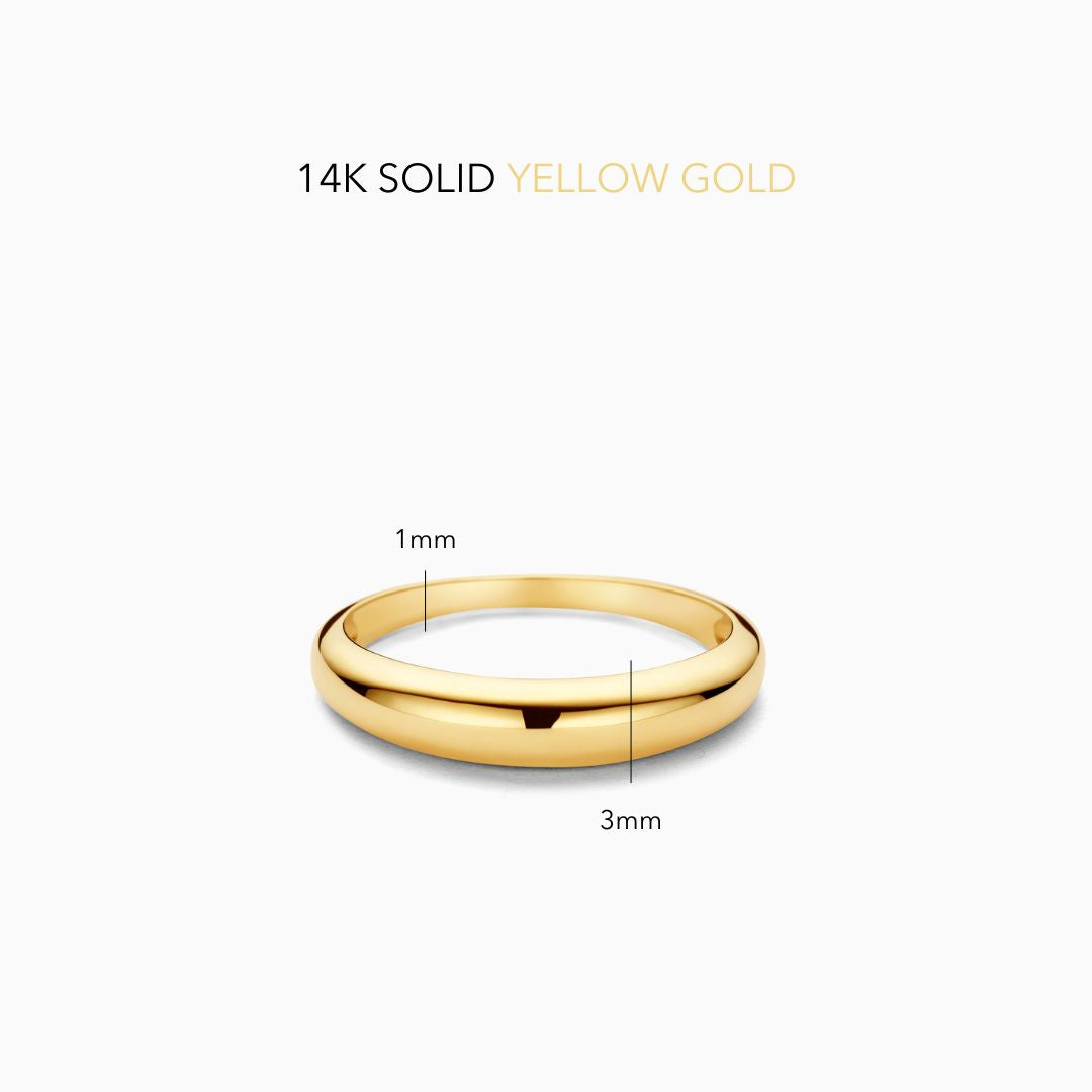 Anillo Midi Dome | Dorado