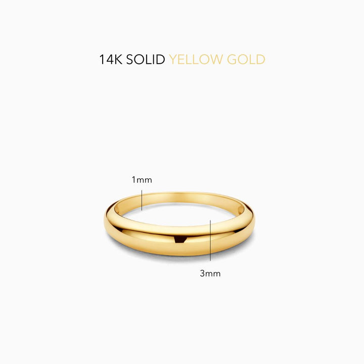 Anillo Midi Dome | Dorado