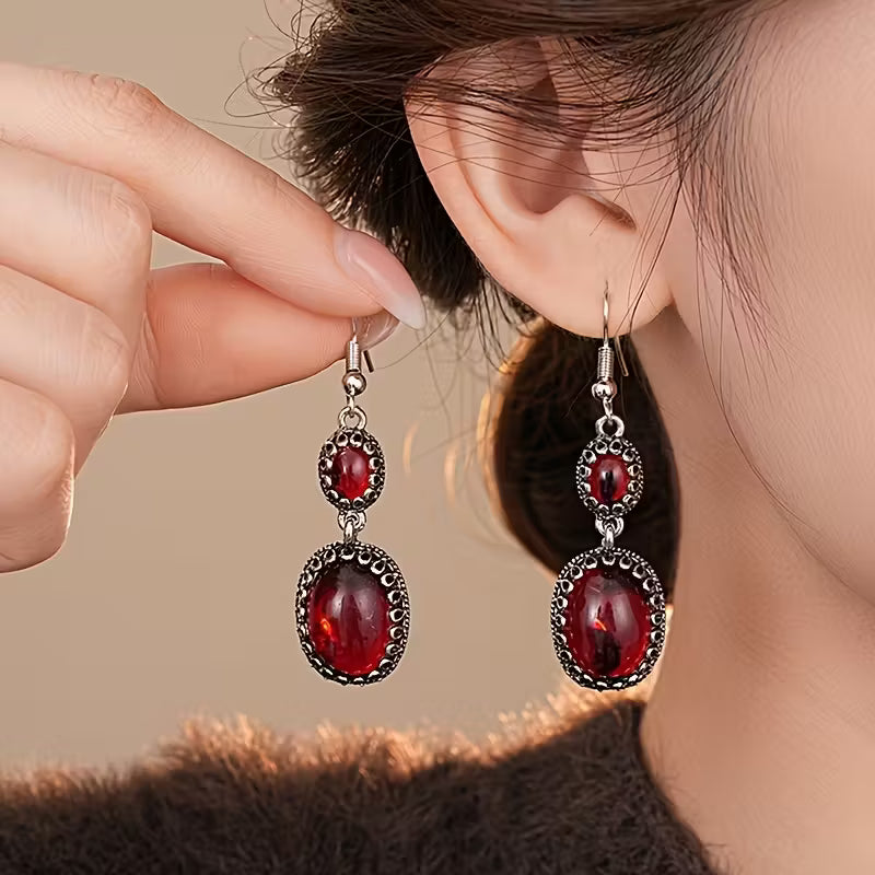 Pendientes ovalados vintage