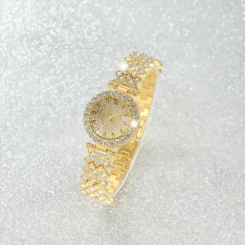 Set de Reloj y Pulsera Luxe Radiance | Dorado