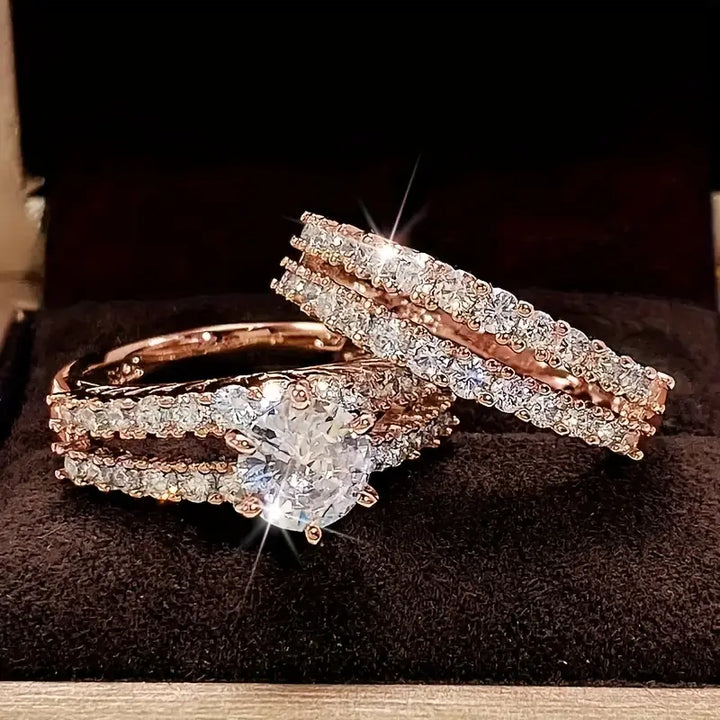 Set de Anillos Eternal Radiance | Dorado