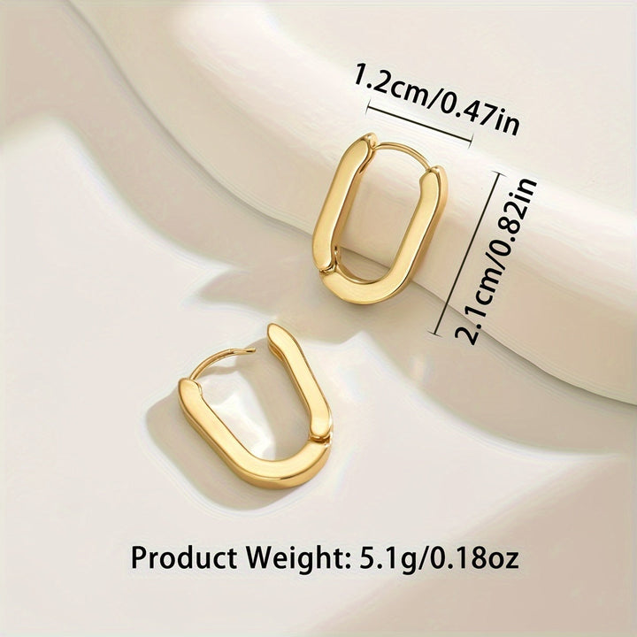 Pendientes de aro geométricos elegantes