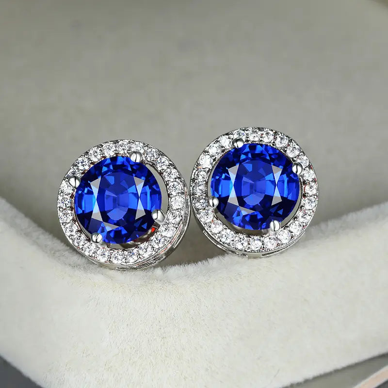 Pendientes Lucia Celestine | Oro blanco