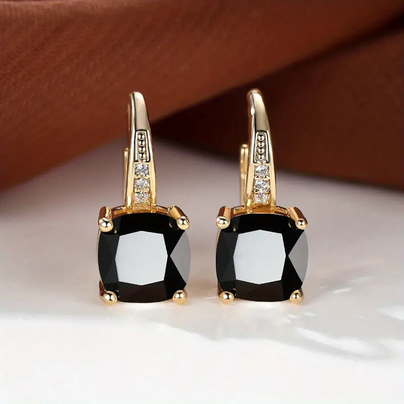 Pendientes de Aro Mystic Stone | Dorado