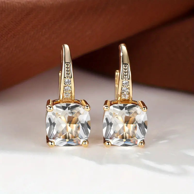 Pendientes de Aro Mystic Stone | Dorado