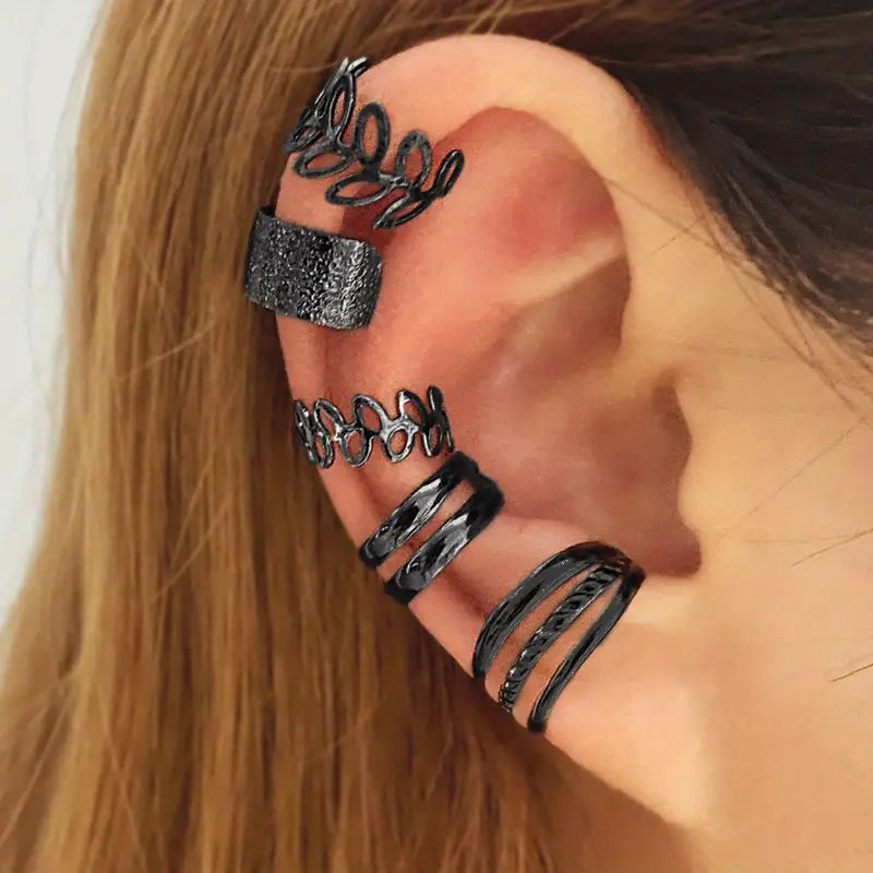 Set de pendientes estilo Hip Hop Y2K