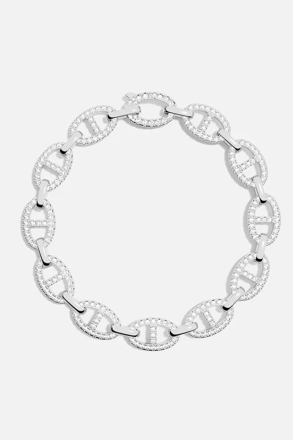 Pulsera Isla Marina | Oro blanco