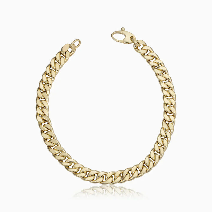 Pulsera Estate Cuban | Oro blanco