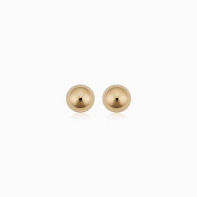 Pendientes stud Have a ball | Oro blanco