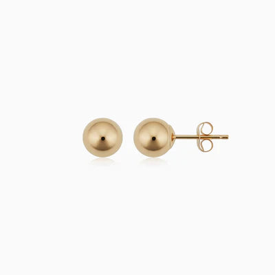 Pendientes stud Have a ball | Oro blanco