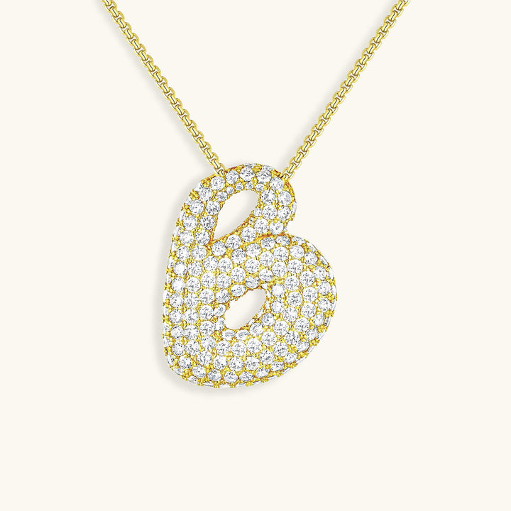 Collar de inicial con burbujas Hailey
