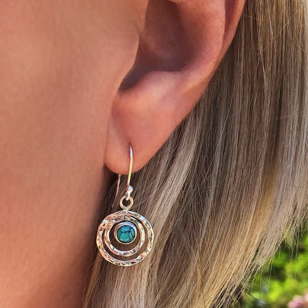 Pendientes boho de Saturno