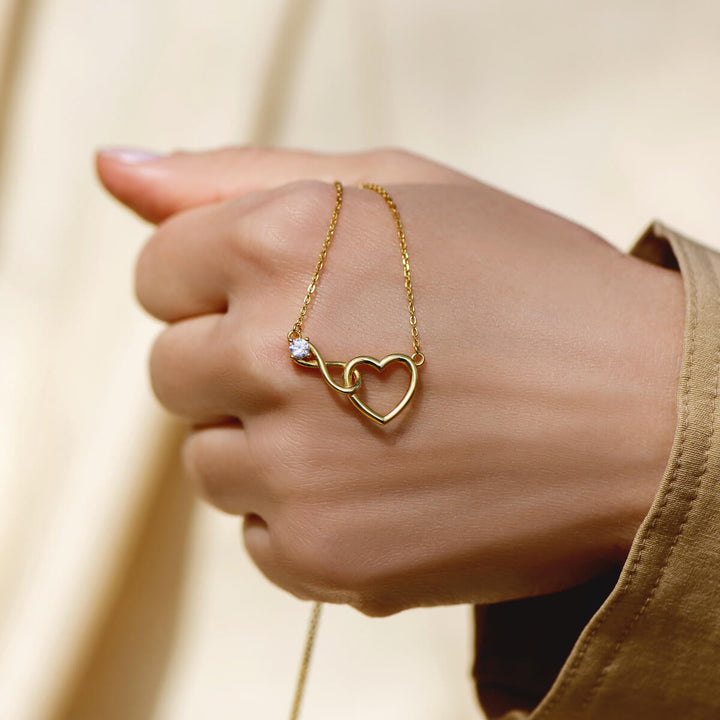 Collar Corazón Infinito