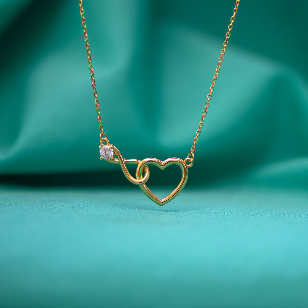 Collar Corazón Infinito