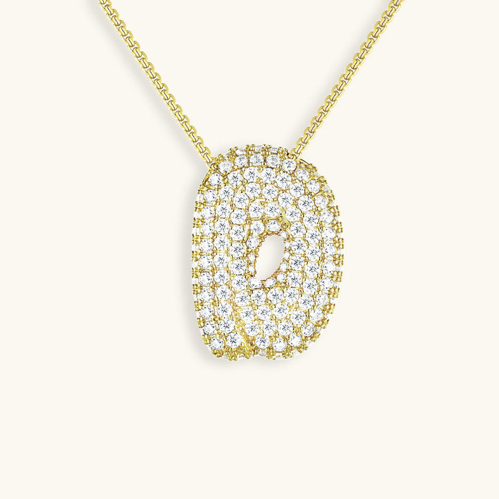 Collar de inicial con burbujas Hailey