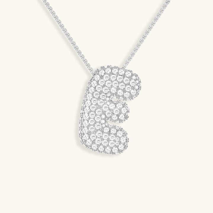Collar de inicial con burbujas Hailey