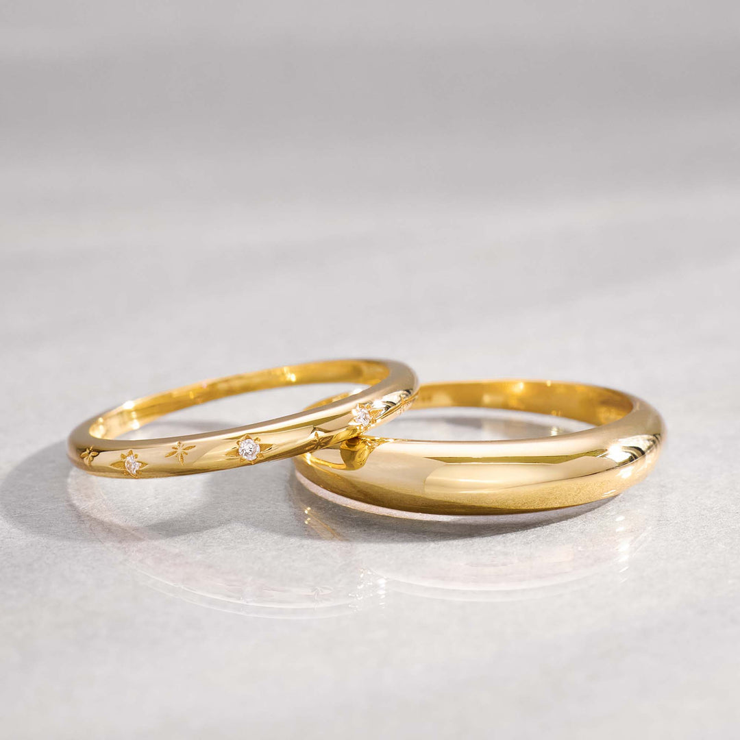 Anillo Midi Dome | Dorado