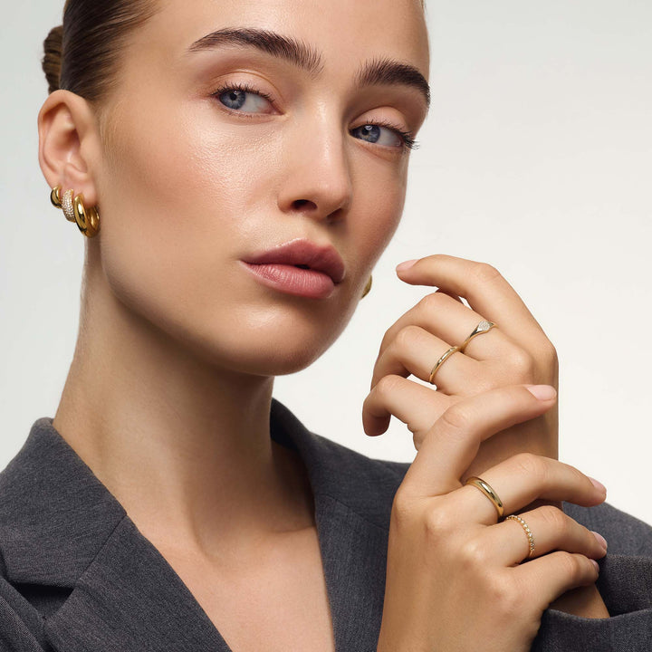 Anillo Midi Dome | Dorado