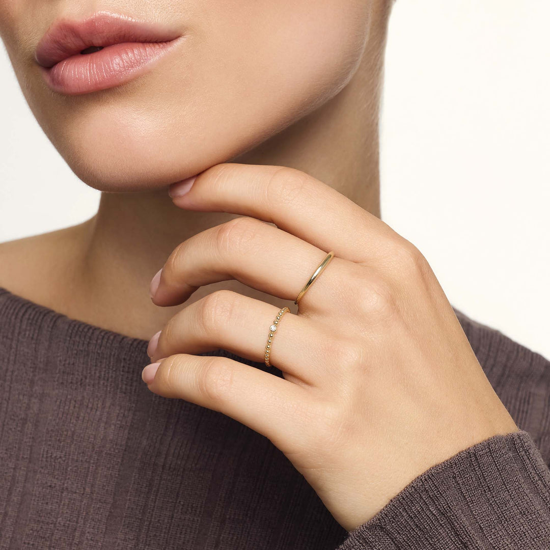 Anillo Slim Dome | Dorado