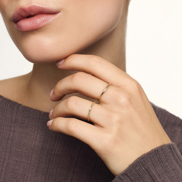 Anillo Slim Dome | Dorado