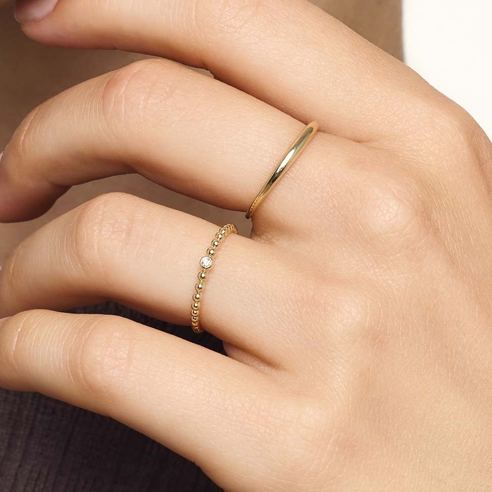 Anillo Slim Dome | Dorado