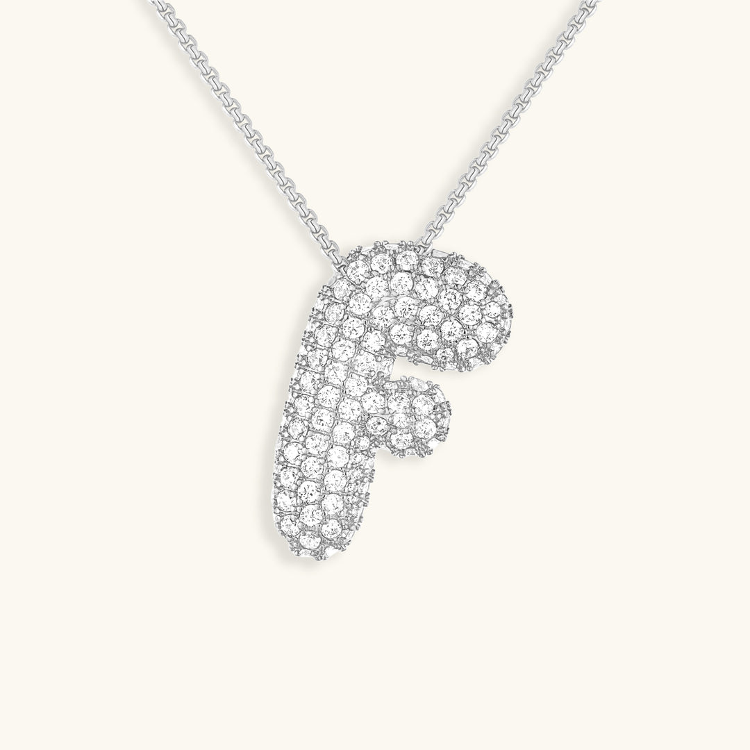 Collar de inicial con burbujas Hailey
