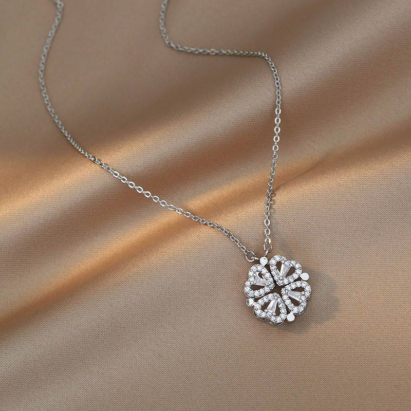 Collar con Corazón de Cristal