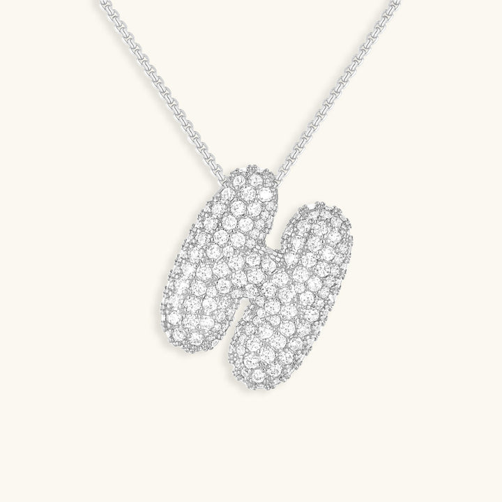 Collar de inicial con burbujas Hailey