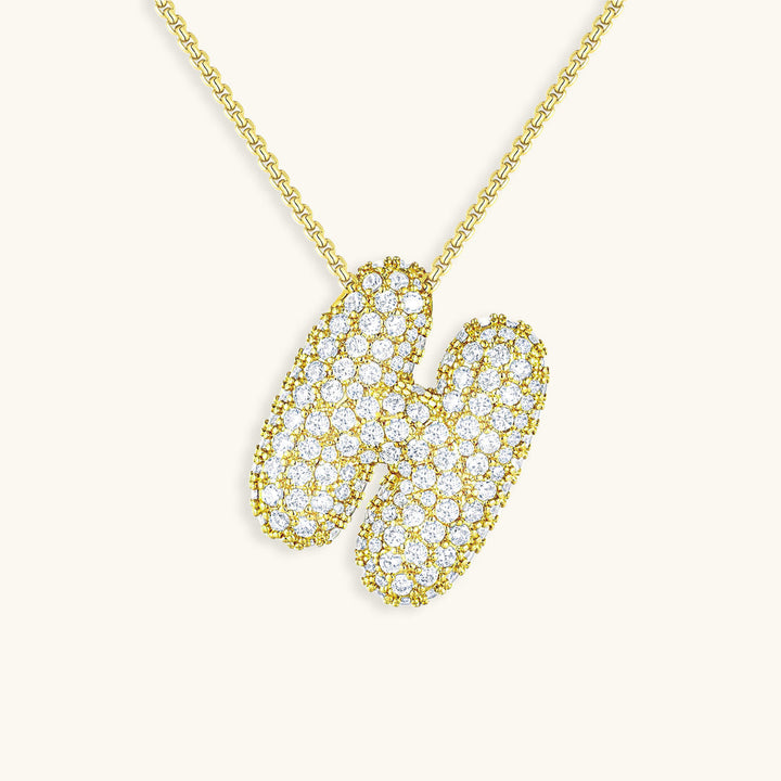 Collar de inicial con burbujas Hailey