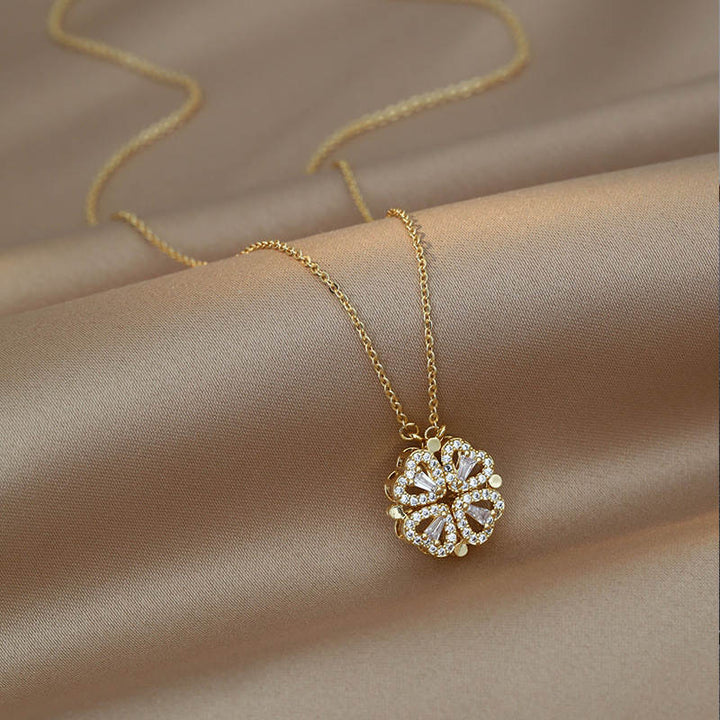 Collar con Corazón de Cristal