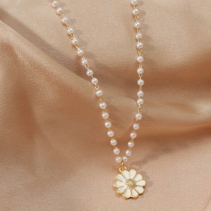 Collar Margarita con Perlas