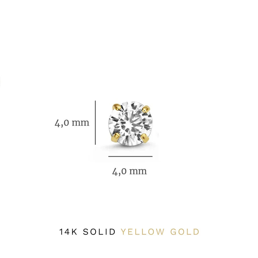 Set de Pendientes de Piedra Dara Brillane | Dorado