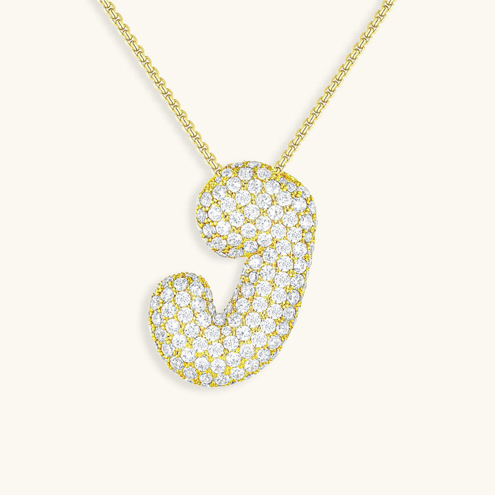 Collar de inicial con burbujas Hailey