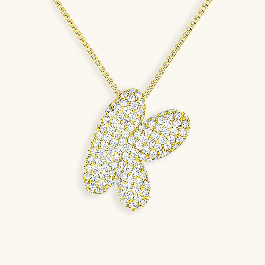 Collar de inicial con burbujas Hailey